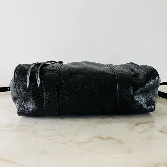 TORY BURCH Brody Black Leather Small Satchel Duffel Crossbody Bag - Picture 4 of 11